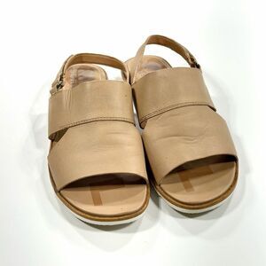 Sorel Sandals Womens 7.5 Brown Leather Slingback Ella II Flat Comfort Walking